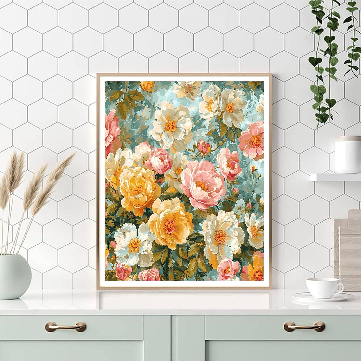 Leonardo Da Vinci Inspired Essence Of Petals  Paint By Numbers Art