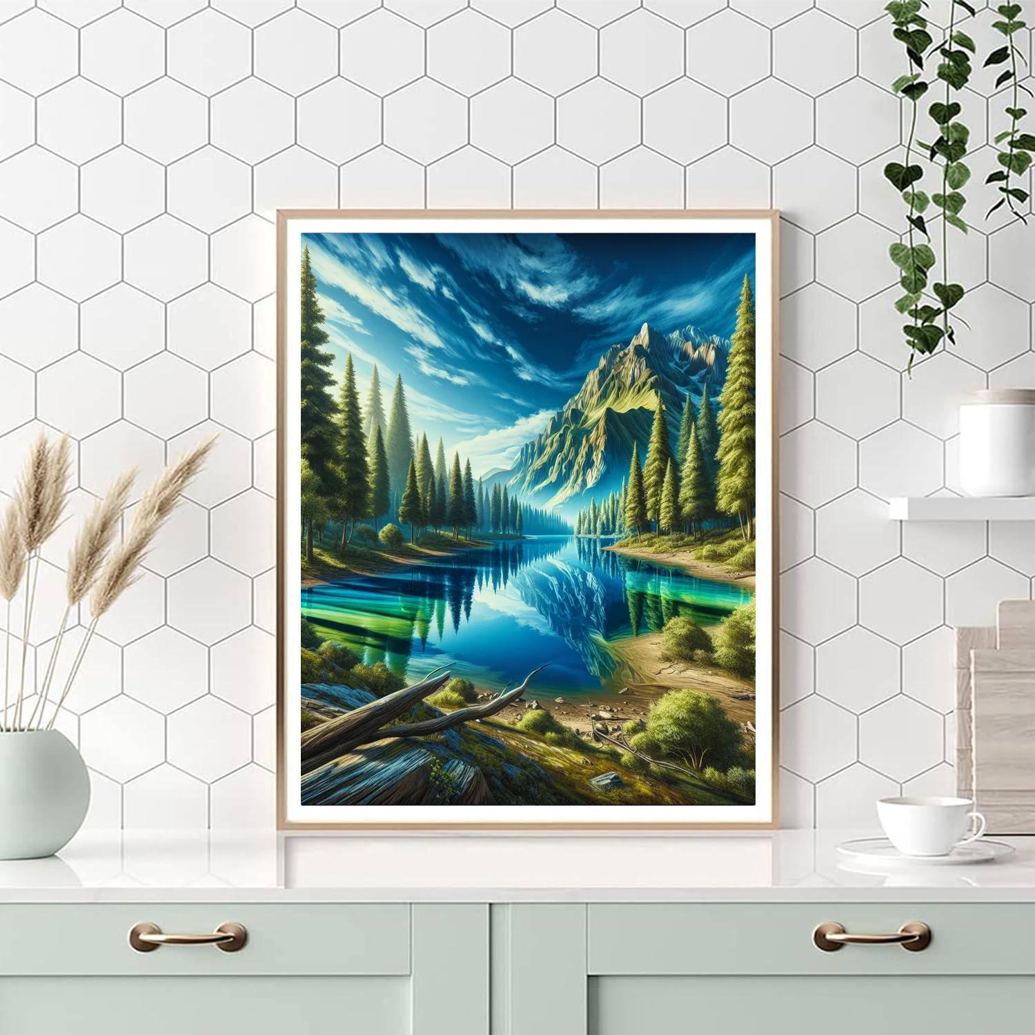 Lovely Lake View Paint By Number