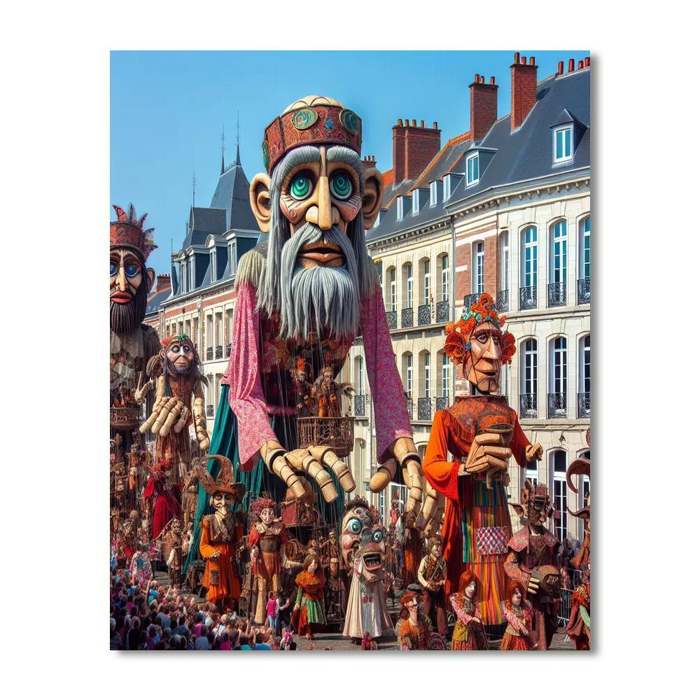 Festival Of The Giants - France Paint By Numbers Art