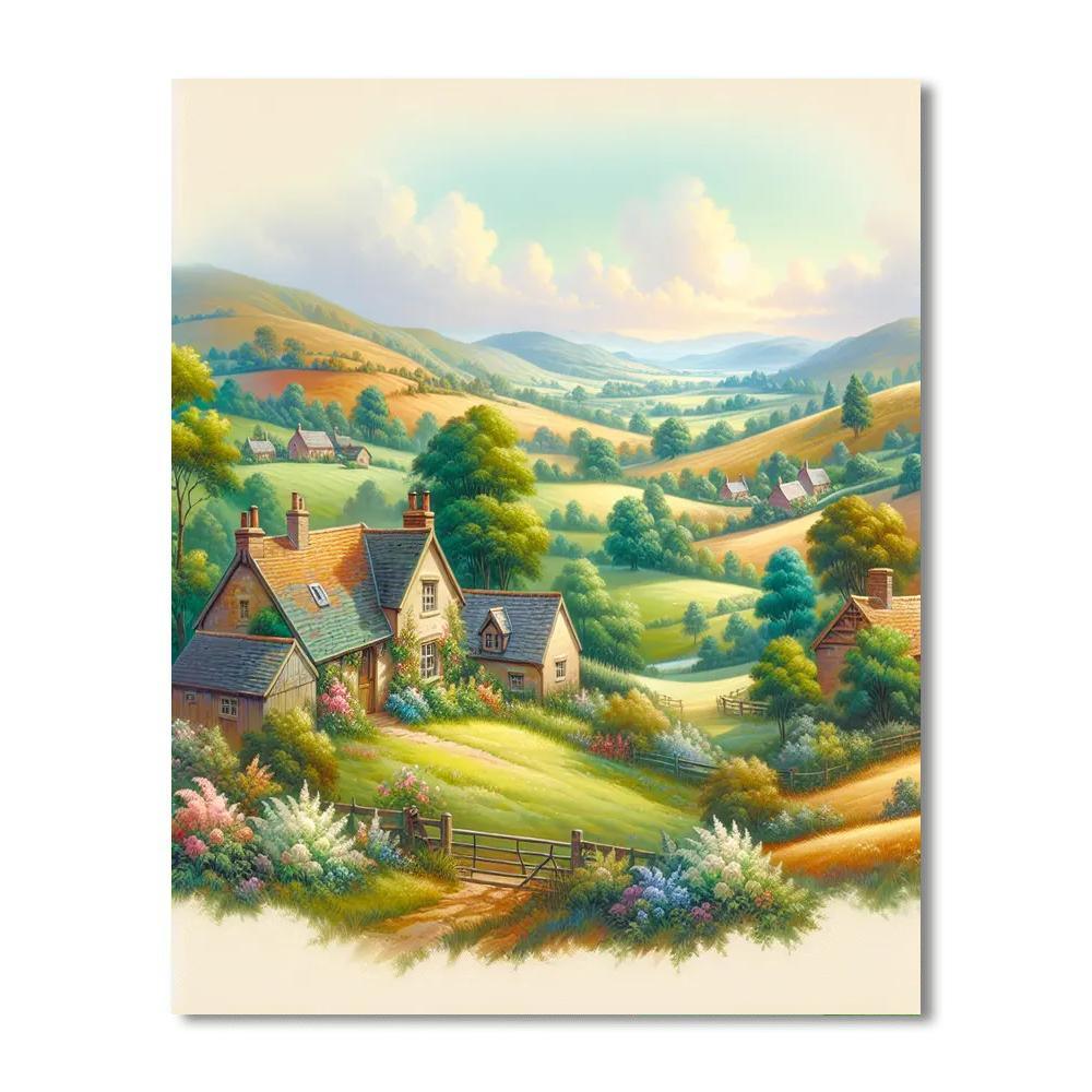 Countryside Charm Retreat Numbered Painting Kits