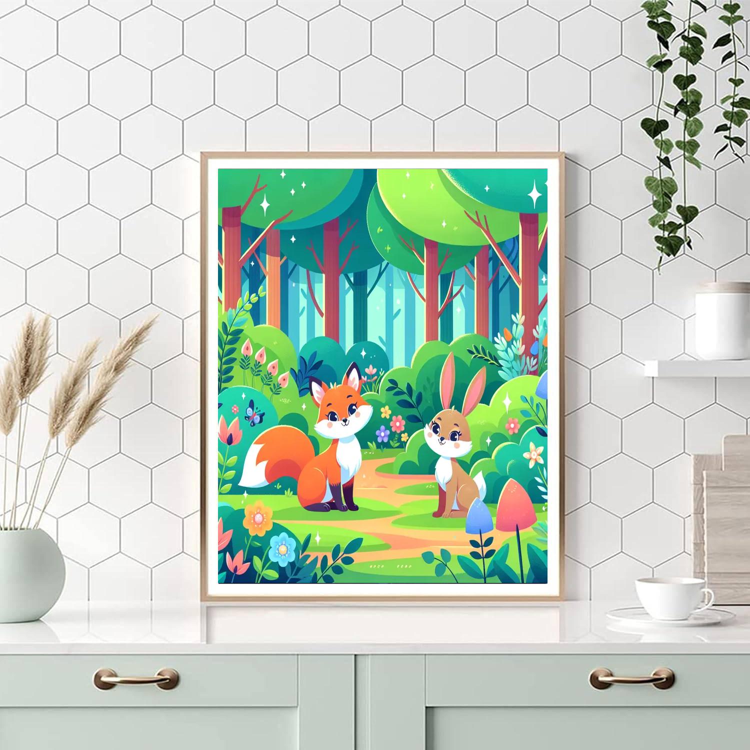 Forest Fables Number Painting