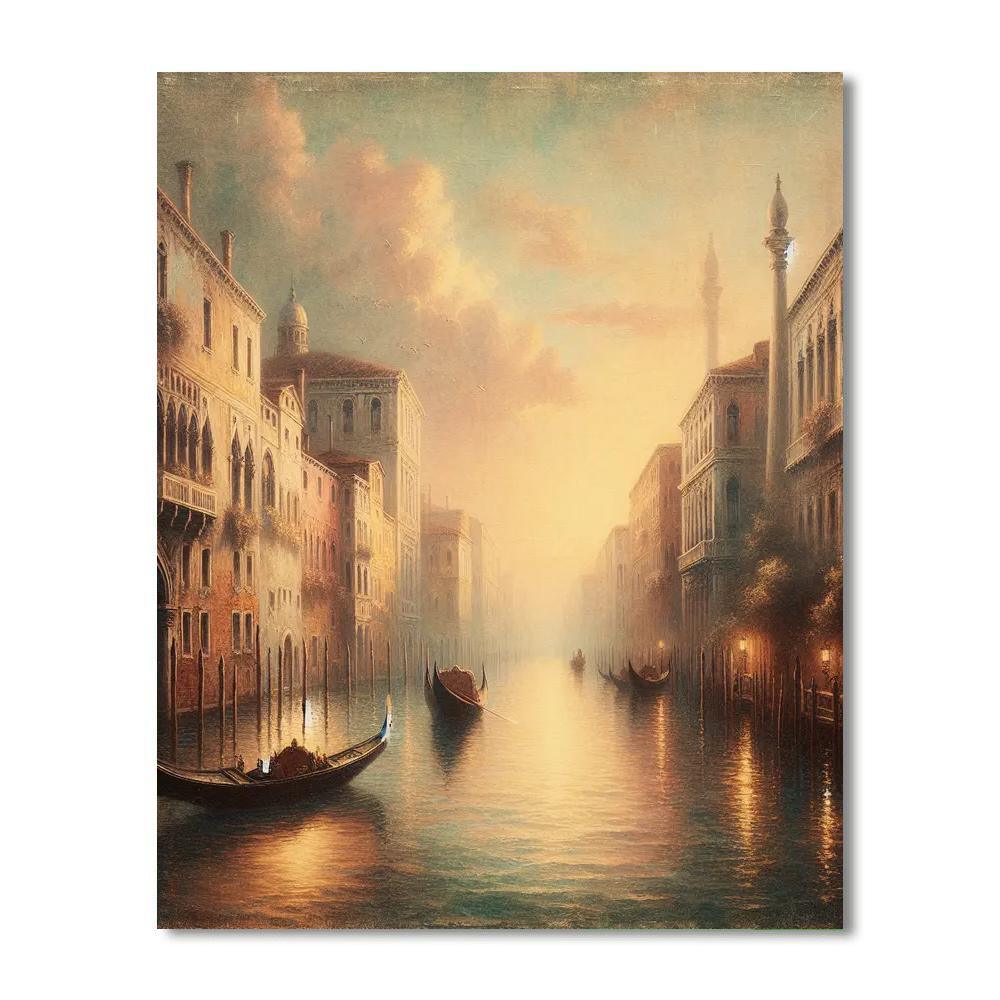 Classic Venetian Gondola Paint By Number