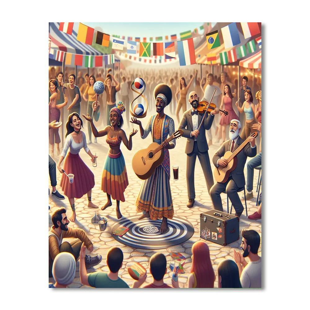 International Buskers Festival - New Zealand Numbered Painting Kits