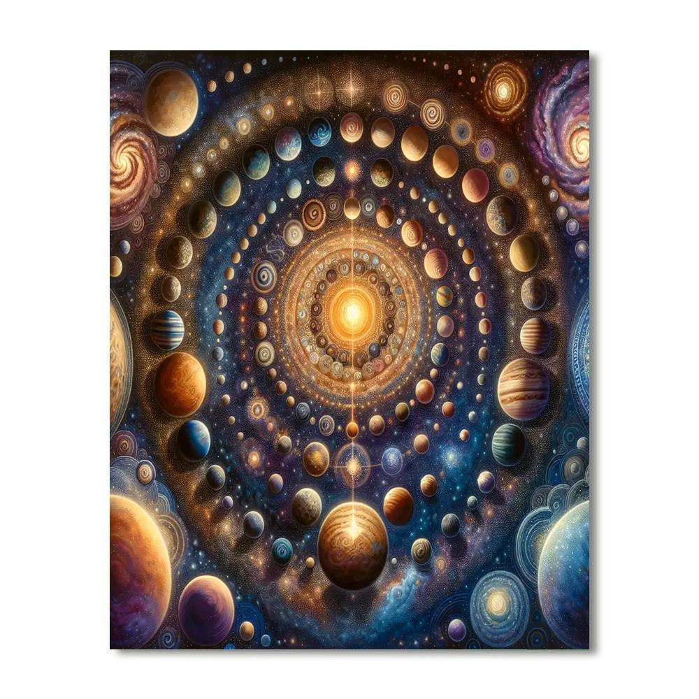 Celestial Harmony Celebration Painting Number Kit