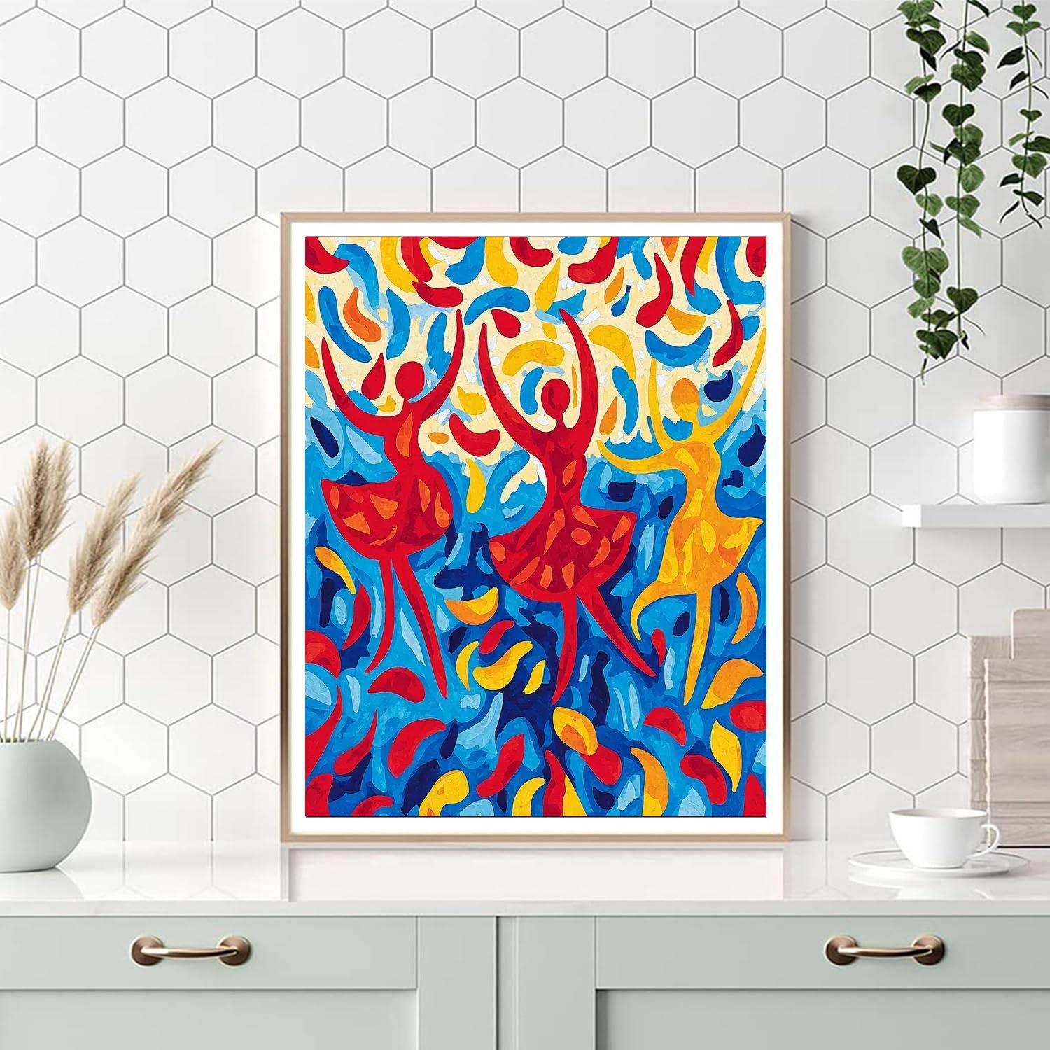 Henri Matisse Inspired Dancing Dreams  DIY Paint By Numbers
