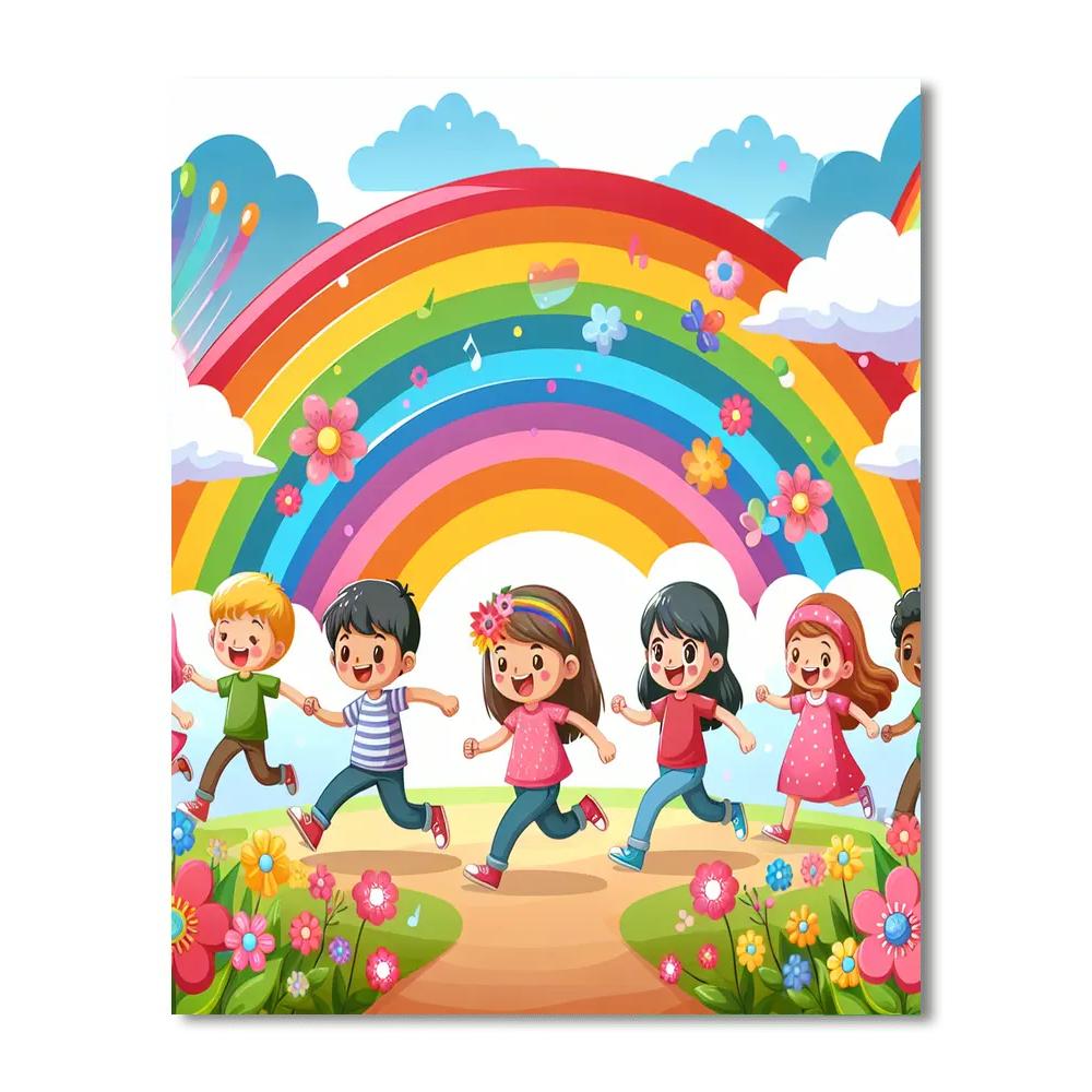 Rainbow Adventure Journey DIY Paint By Numbers