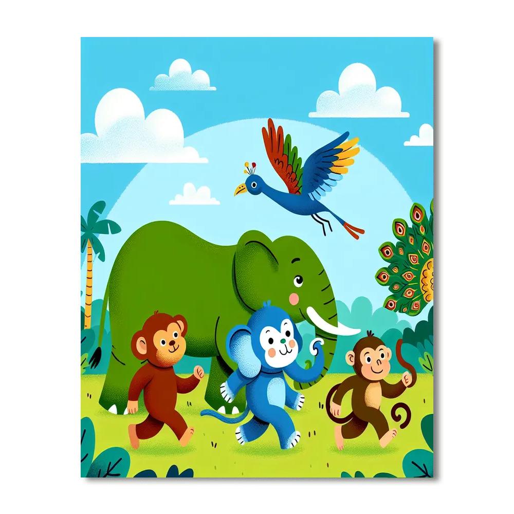 Animal Parade Adventure Paint By Number