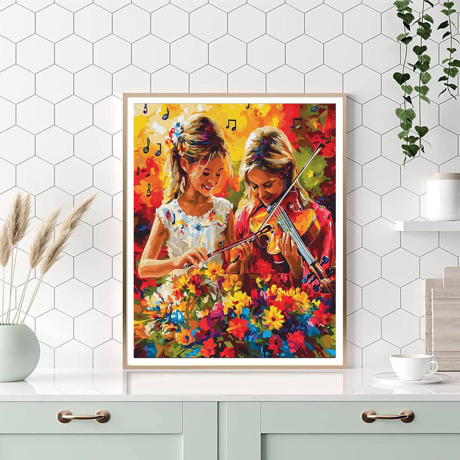 Moms And Daughters In Harmony DIY Paint By Numbers