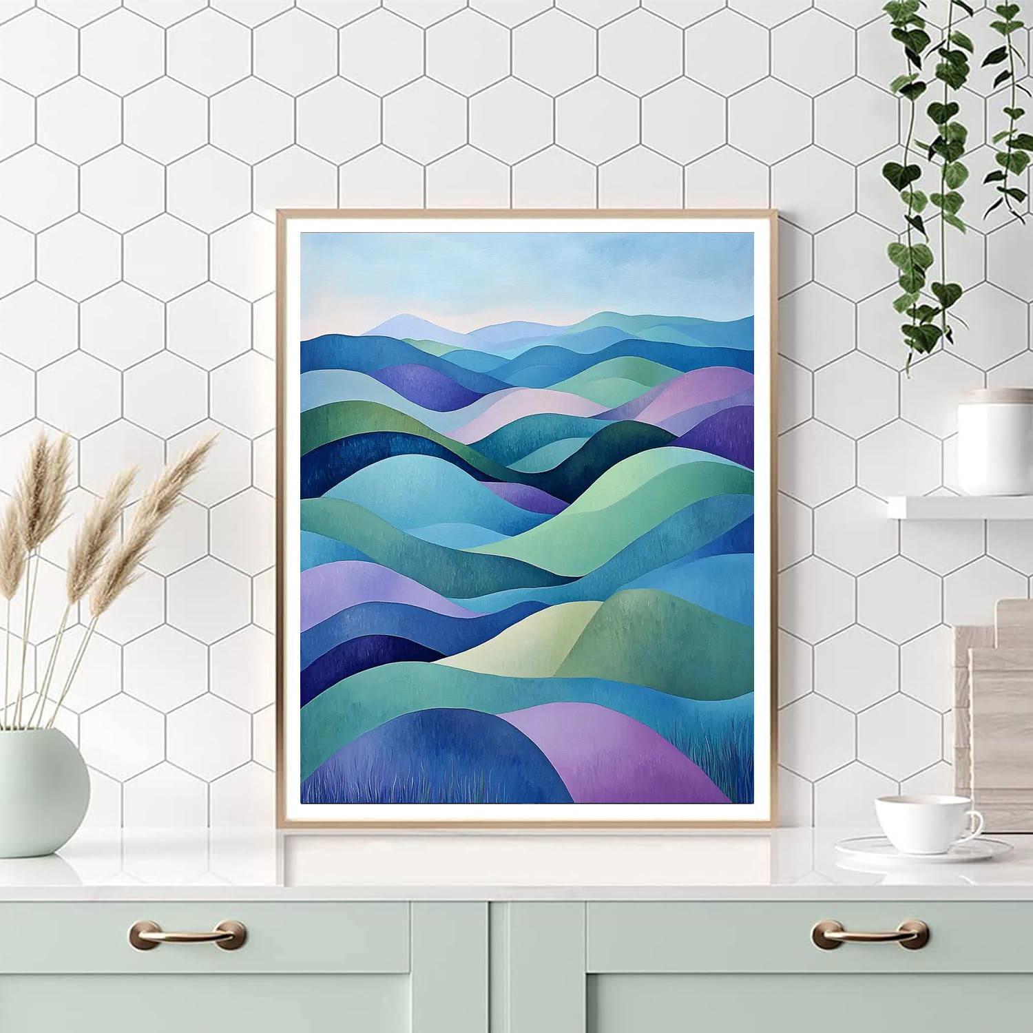 Paul Cézanne Inspired Dreamscape Valleys  Paint By Numbers Art