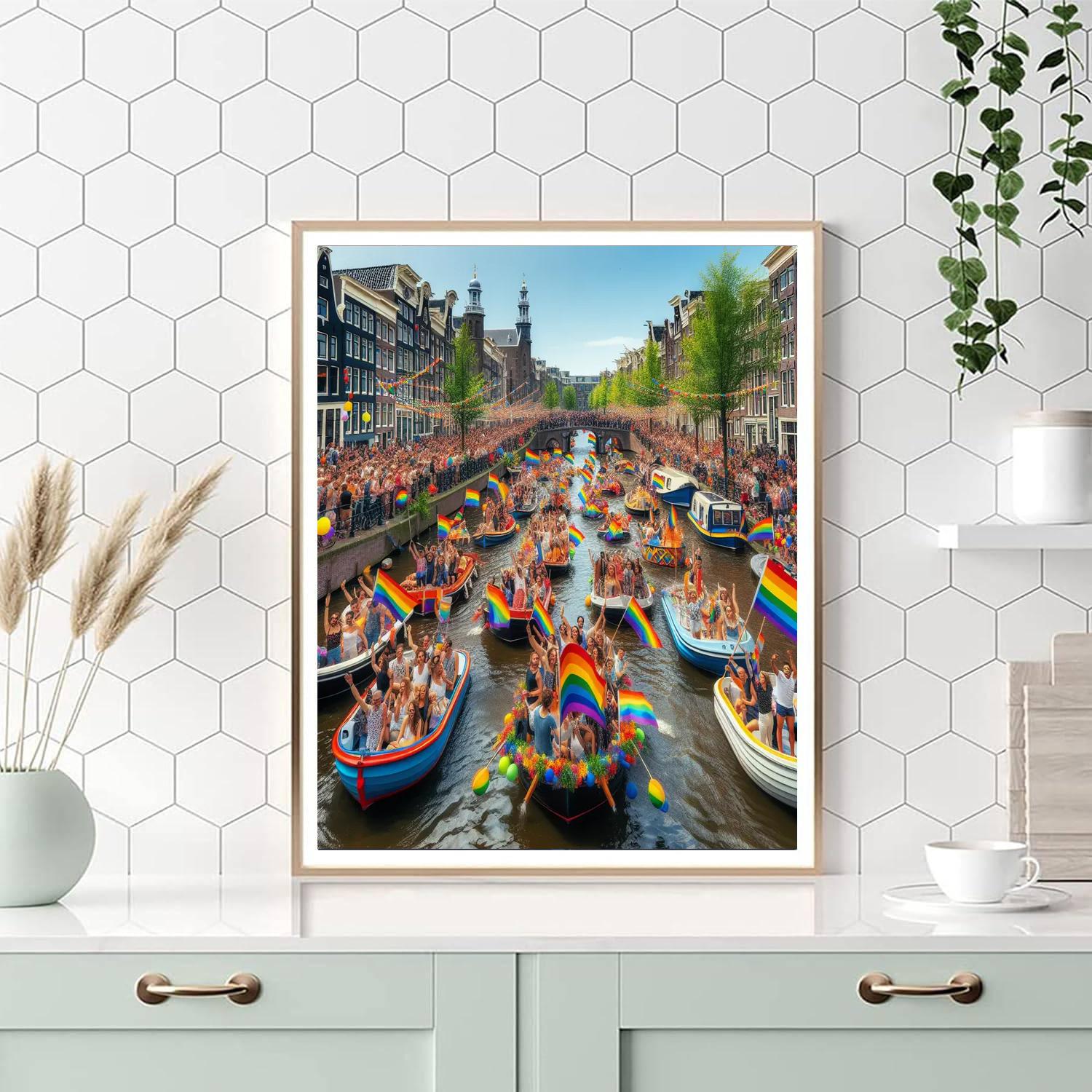 Gay Pride Parade - Netherlands Paint By Numbers