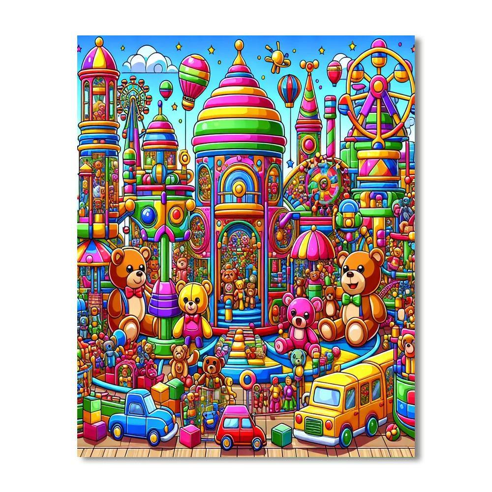 Exciting Toyland Adventure Paint By Numbers Kits