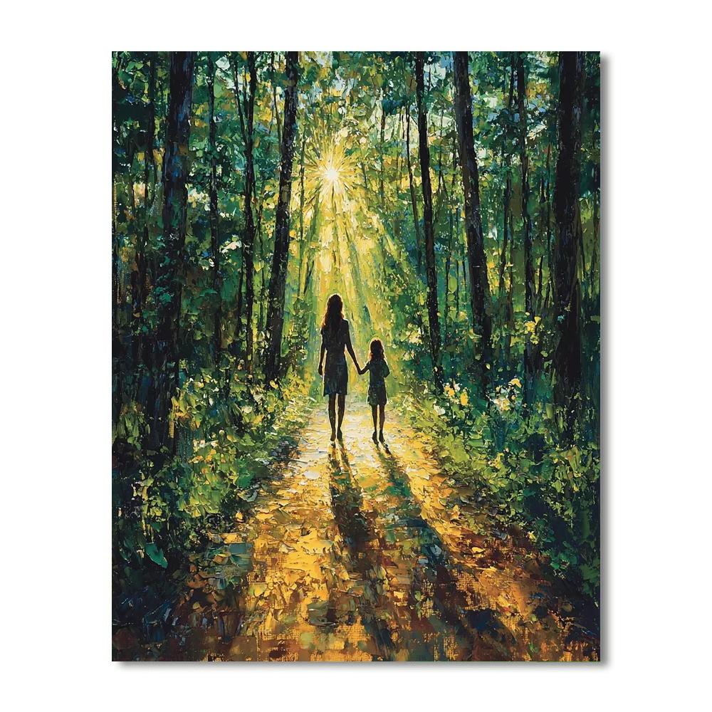 Joyful Sunlit Path Numbered Painting Kits