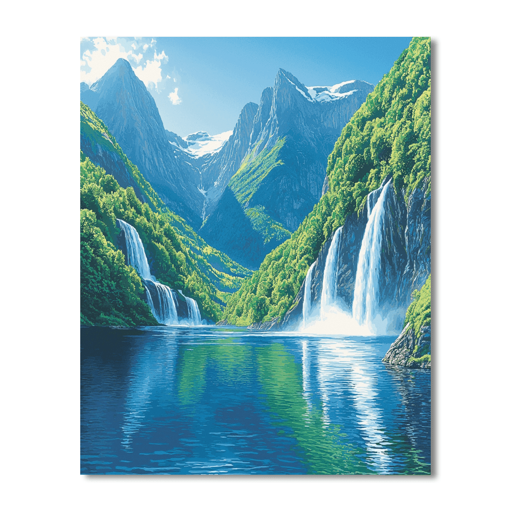 Geirangerfjord - Norway DIY Paint By Numbers