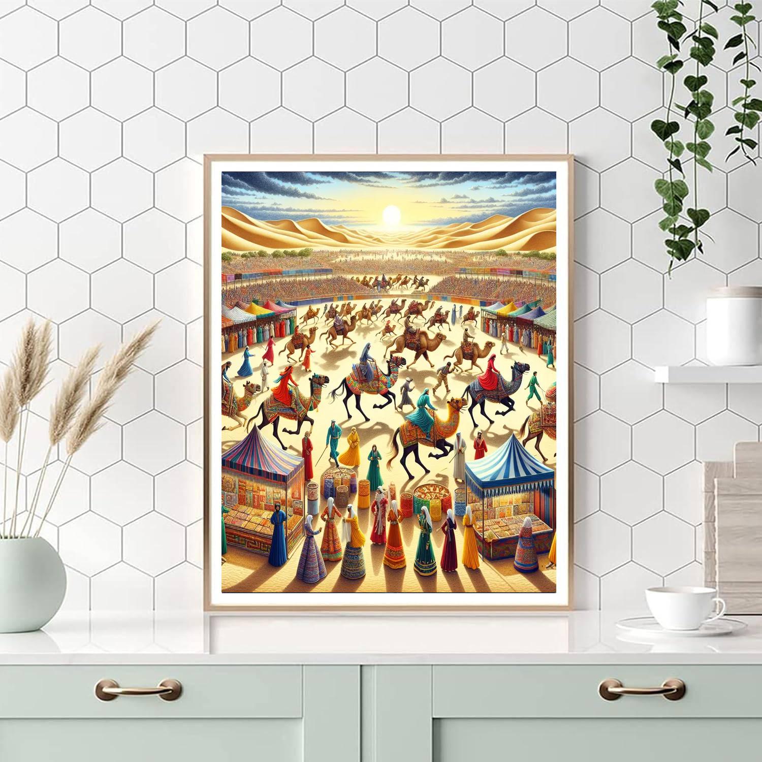 Desert Festival - India Paint By Numbers Kits