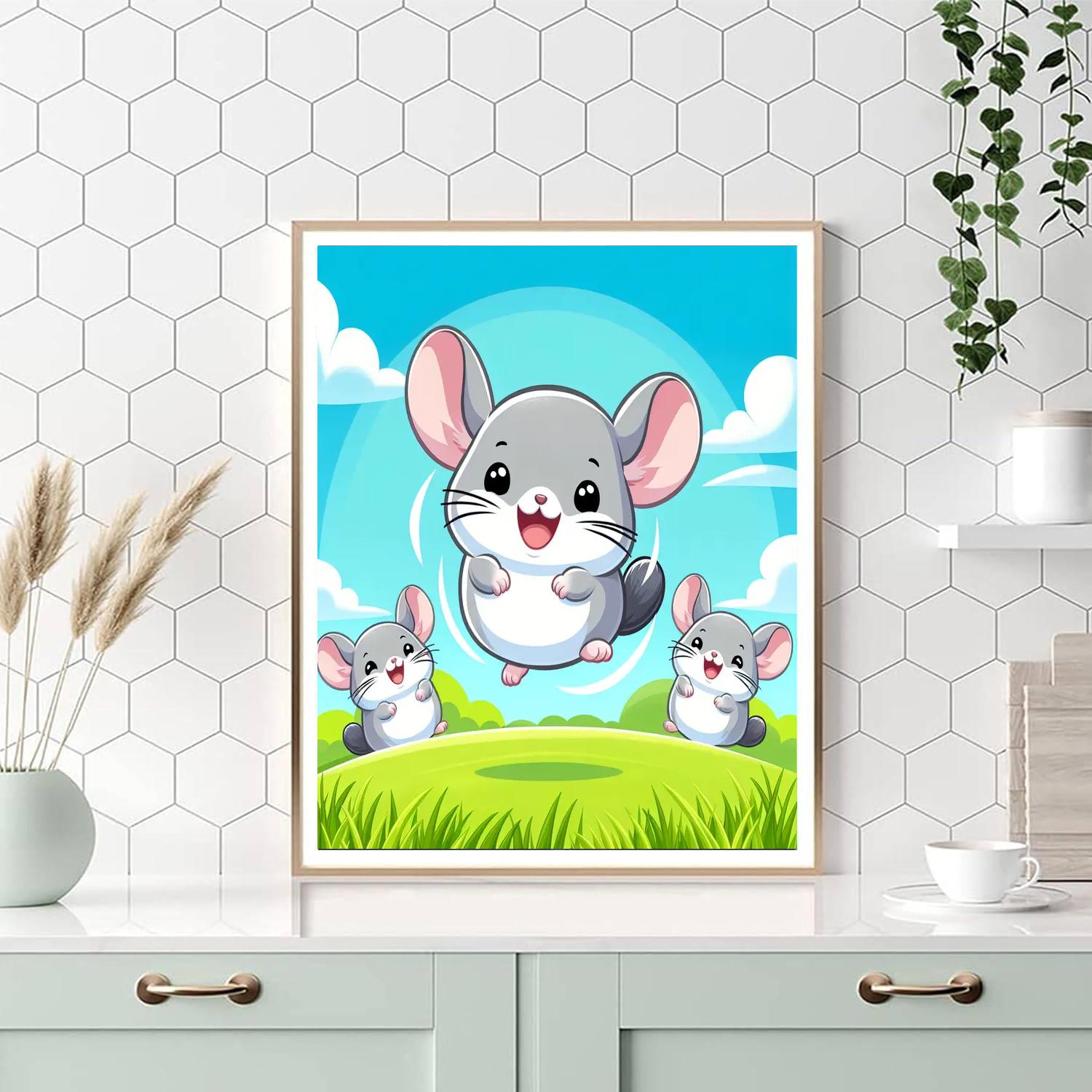 Chirpy Chinchillas Numbered Painting Kits