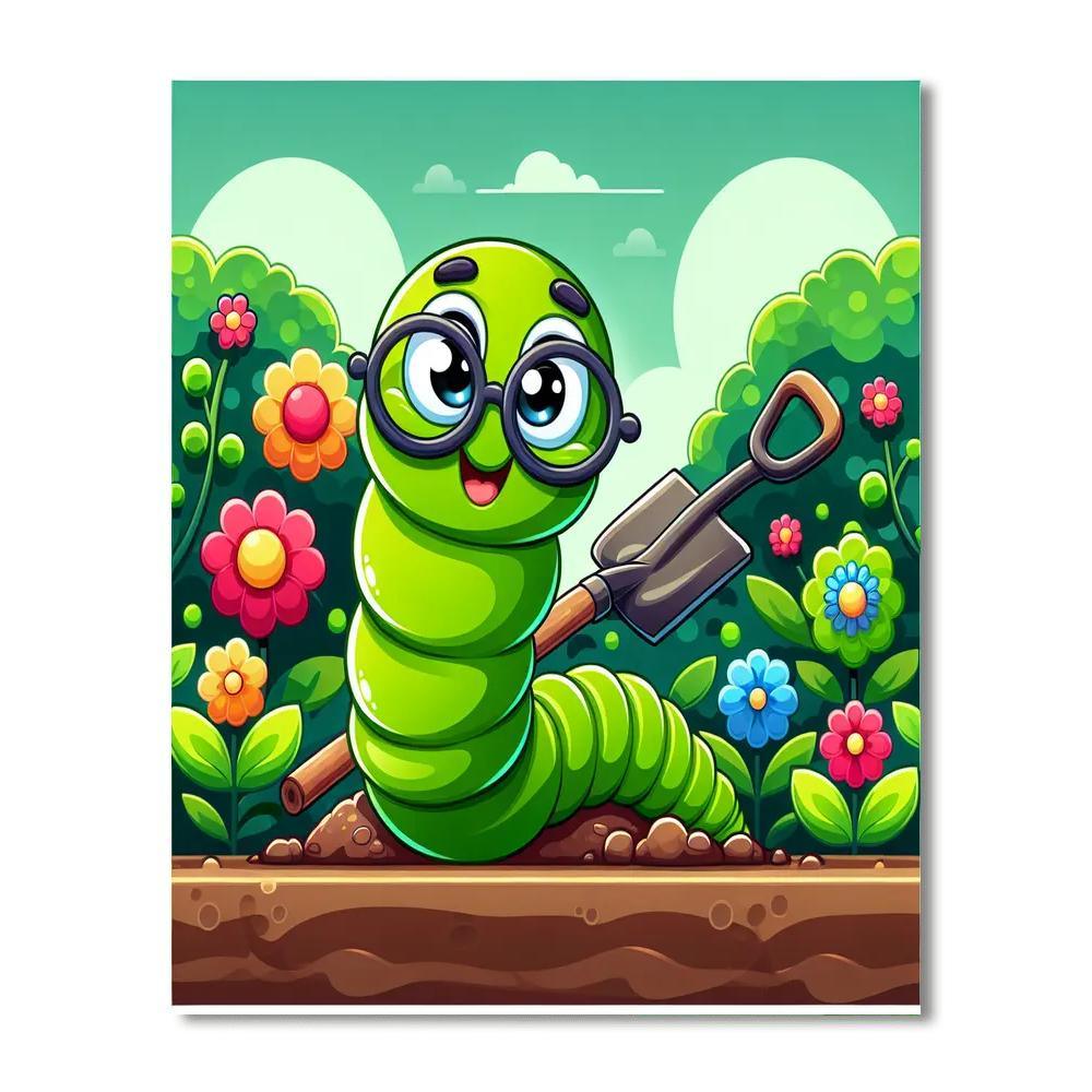 Witty Worm Painting By Numbers Kit