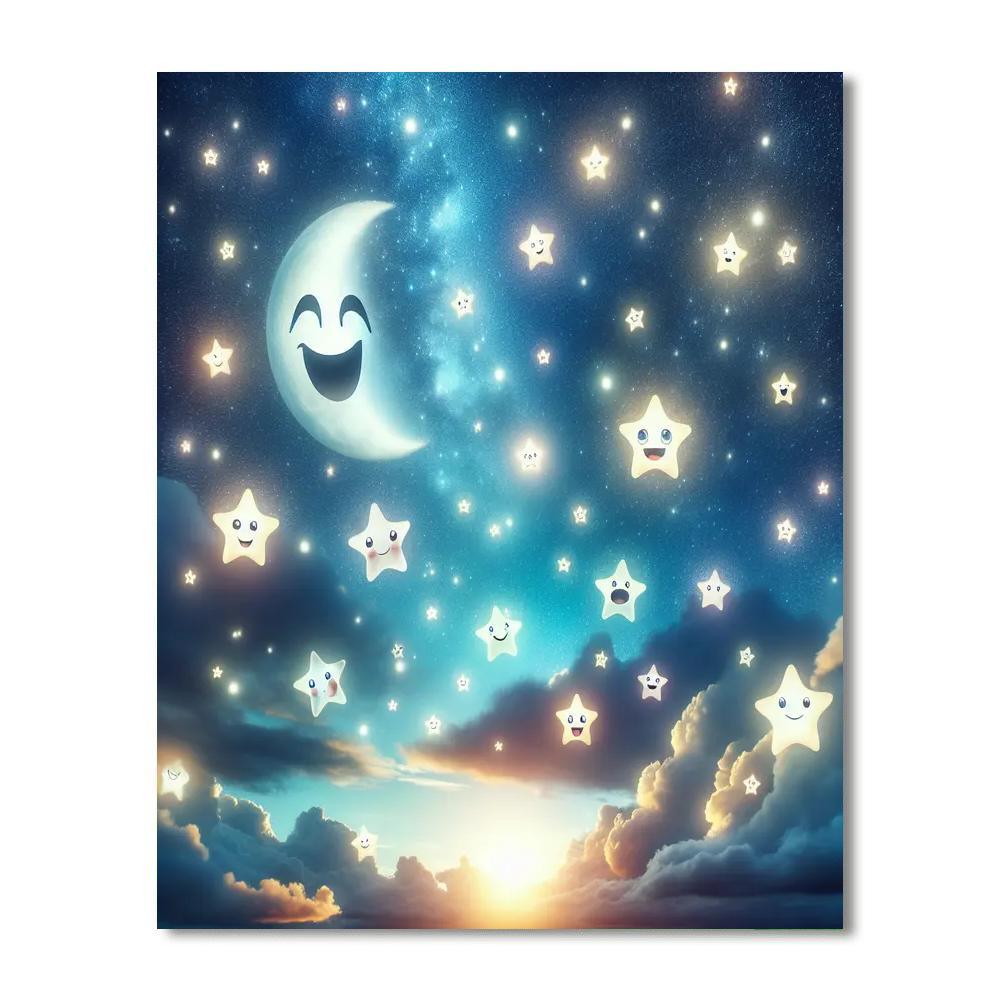 Enchanted Night For Young Dreamers Painting By Numbers Kit