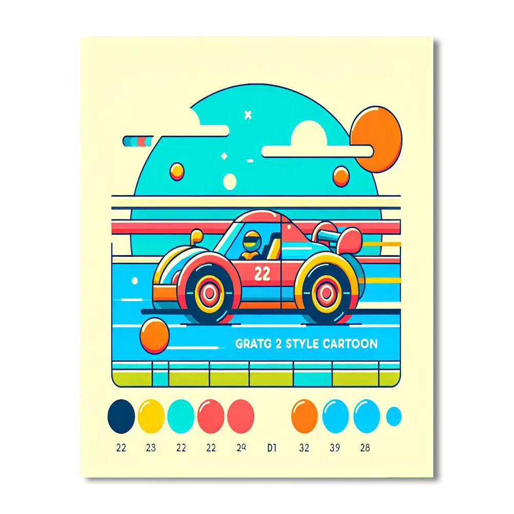 Racing Champions League Painting Number Kit