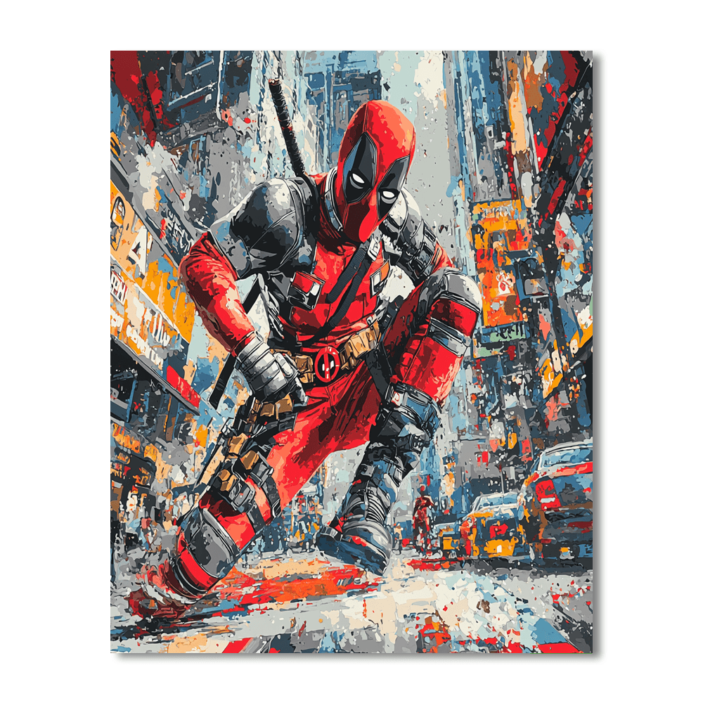 Ryan Reynolds: The Charismatic Wit Of Deadpool Painting Number Kit