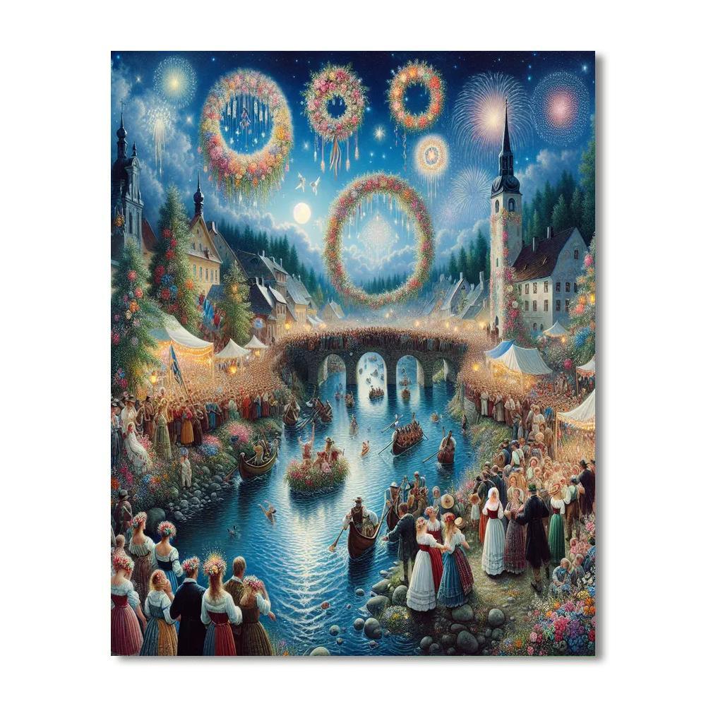 Krakow's Wianki Festival Painting Number Kit