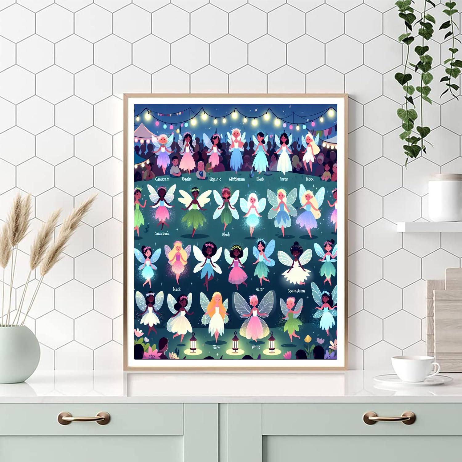 Fairy Festival Of Lights Numbered Painting Kits