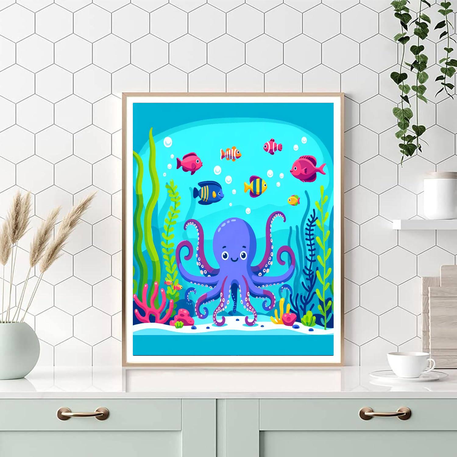 Undersea Explorer Painting Number Kit