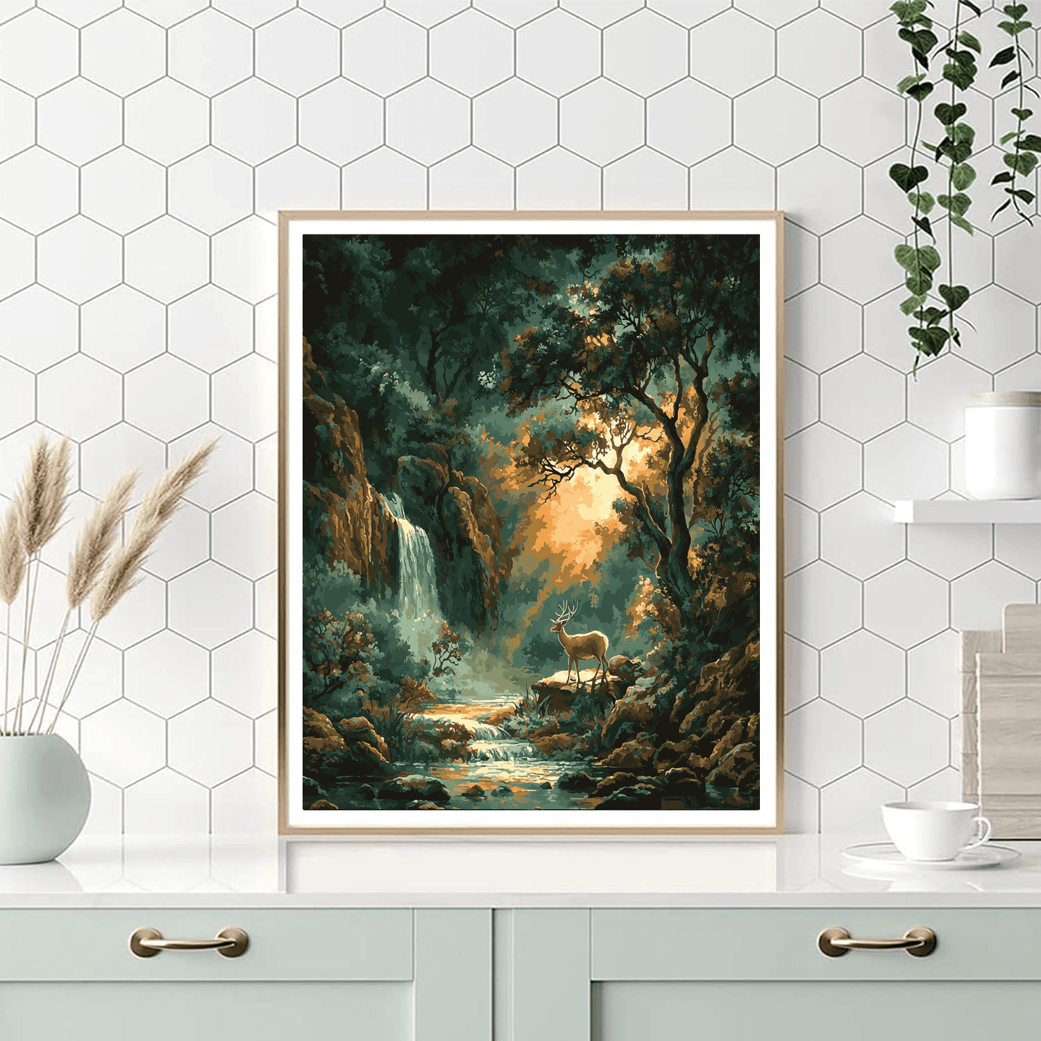 Rembrandt Inspired Rembrandt's Timeless Wilderness  Paint By Numbers Kits