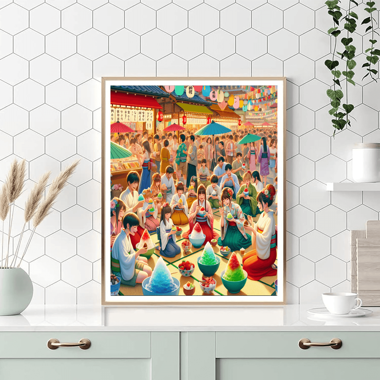 Kakigori Matsuri - Matsuyama, Japan Numbered Painting Kits