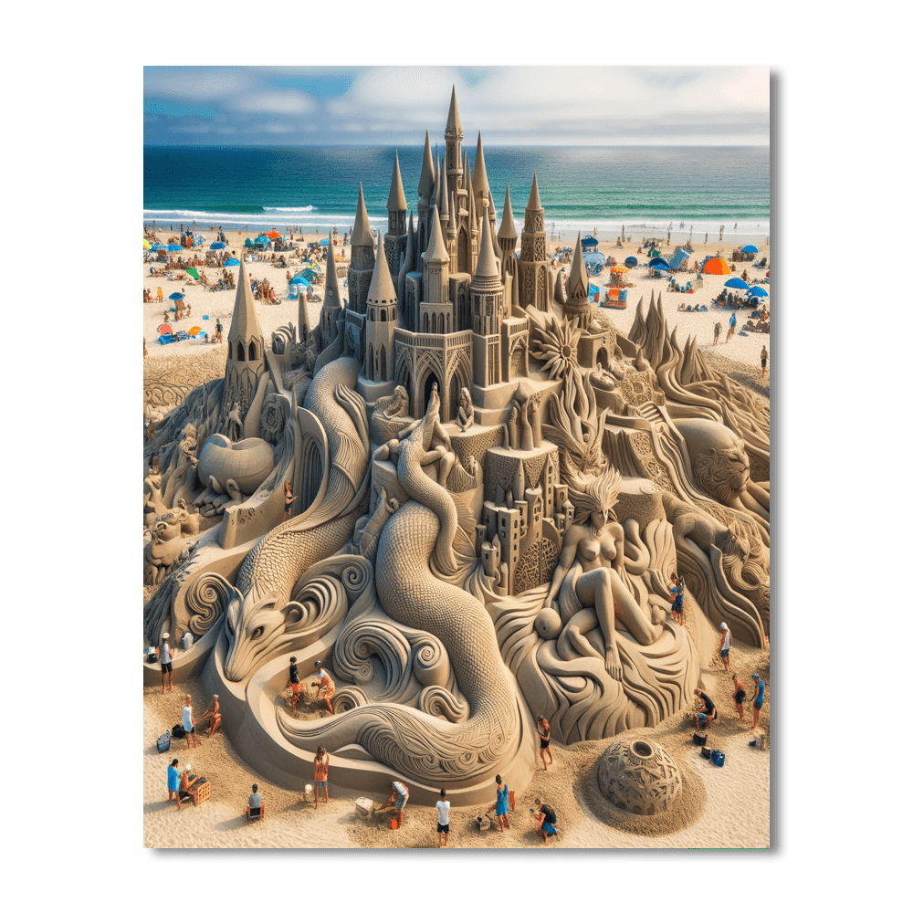 International Sand Sculpting Festival - Usa Painting By Numbers Kit