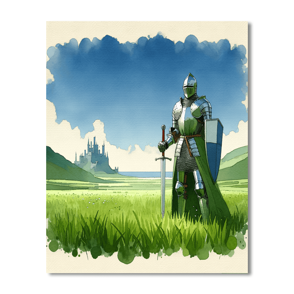 Noble Knight - DIY Painting By Numbers Kit