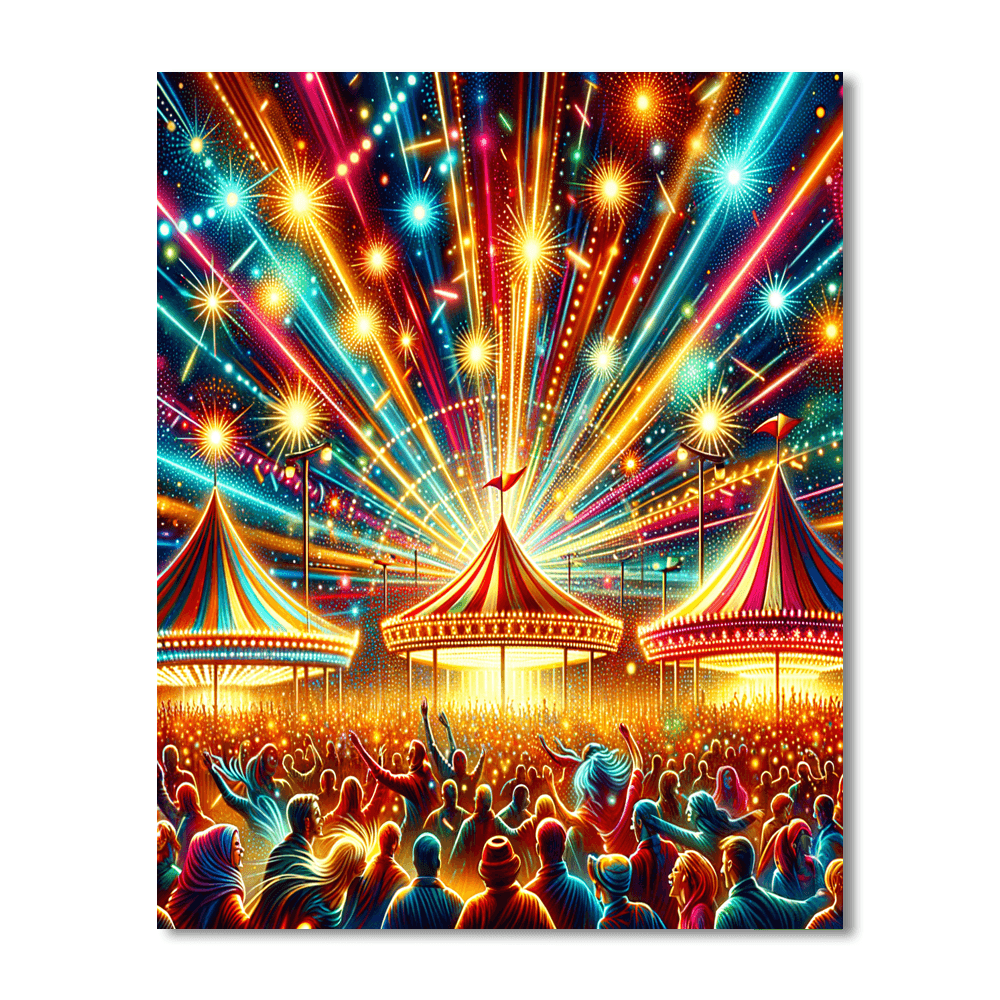 Energetic Carnival Celebration DIY Paint By Numbers