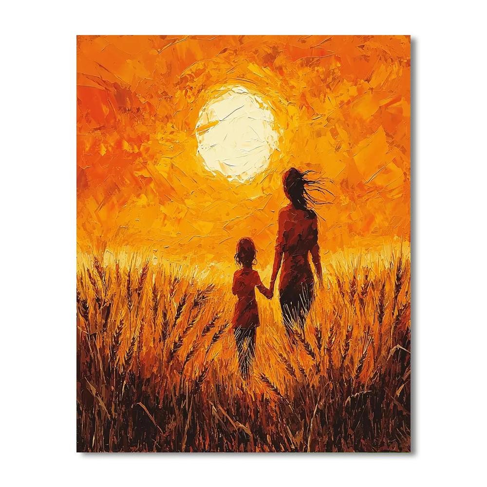 Golden Fields Of Love Numbered Painting Kits