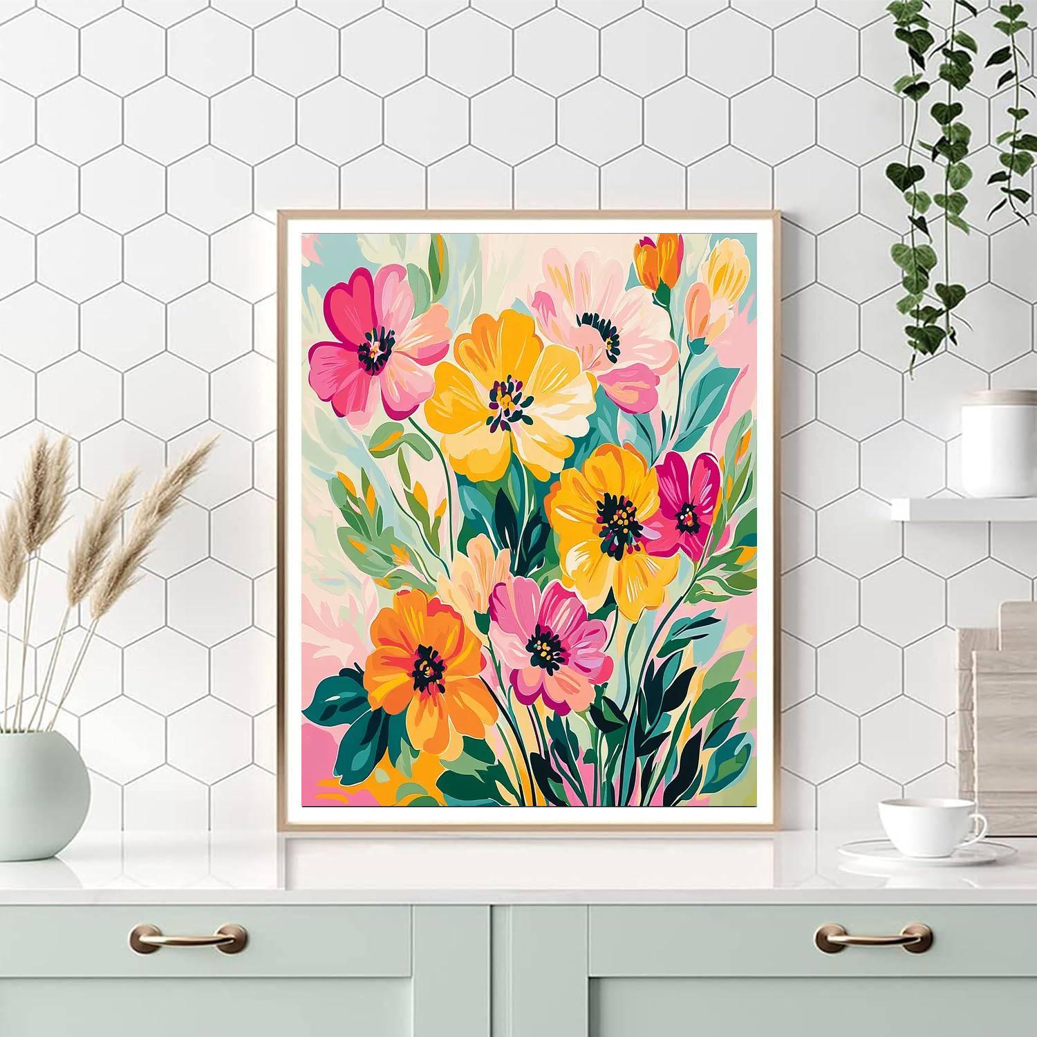 Henri Matisse Inspired Whimsical Floral Dance  Paint By Numbers