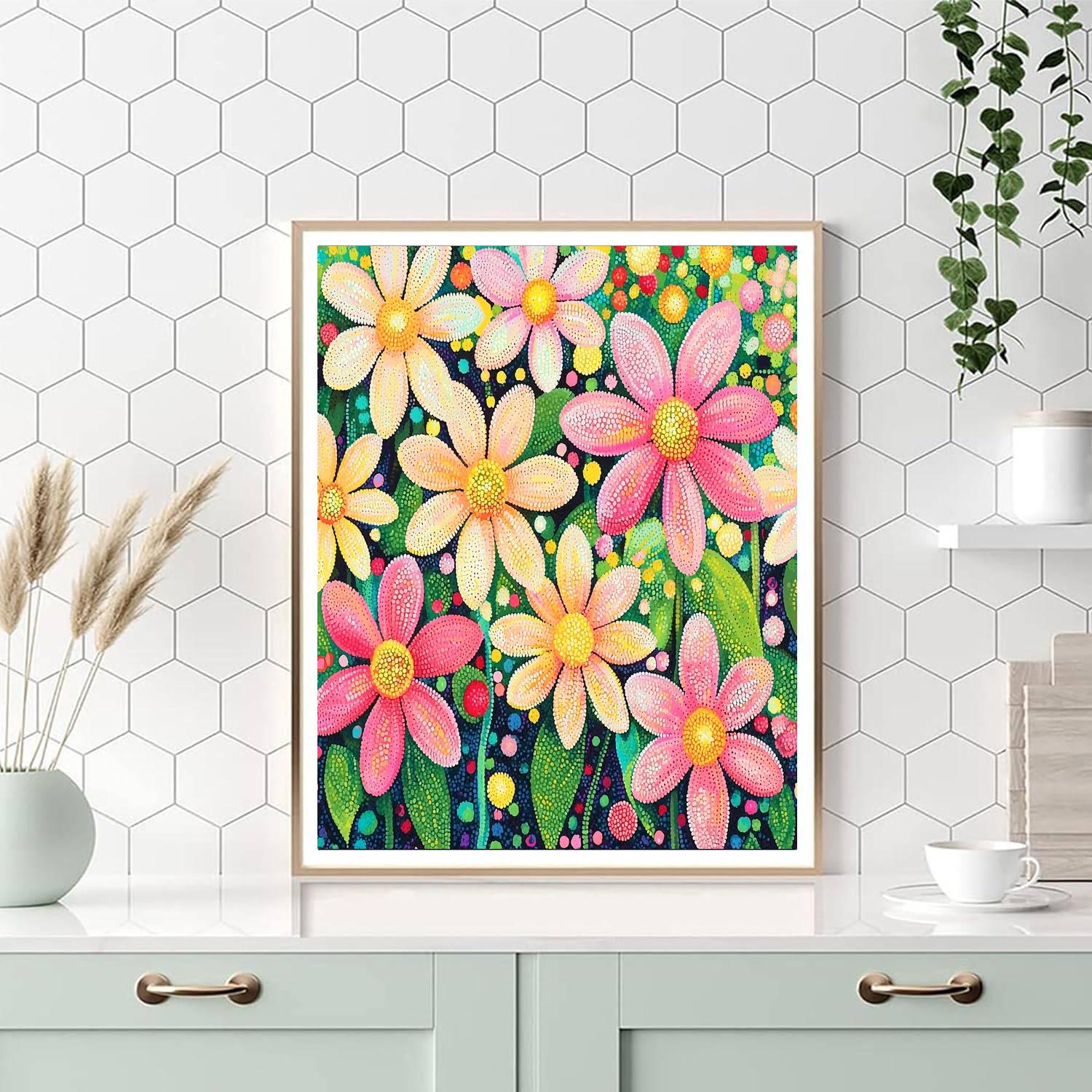 Georges Seurat Inspired Floral Fusion  Paint By Number