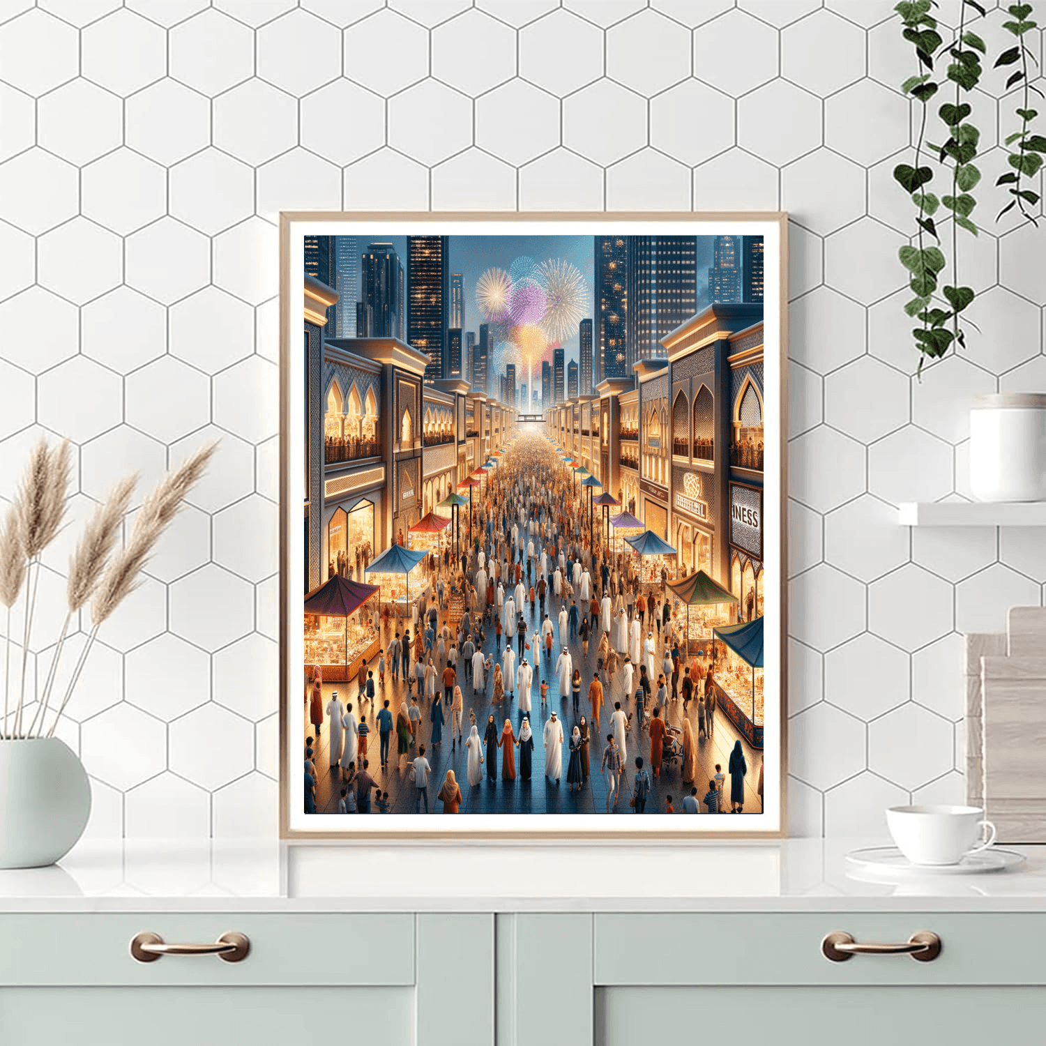 Dubai Shopping Festival Number Painting