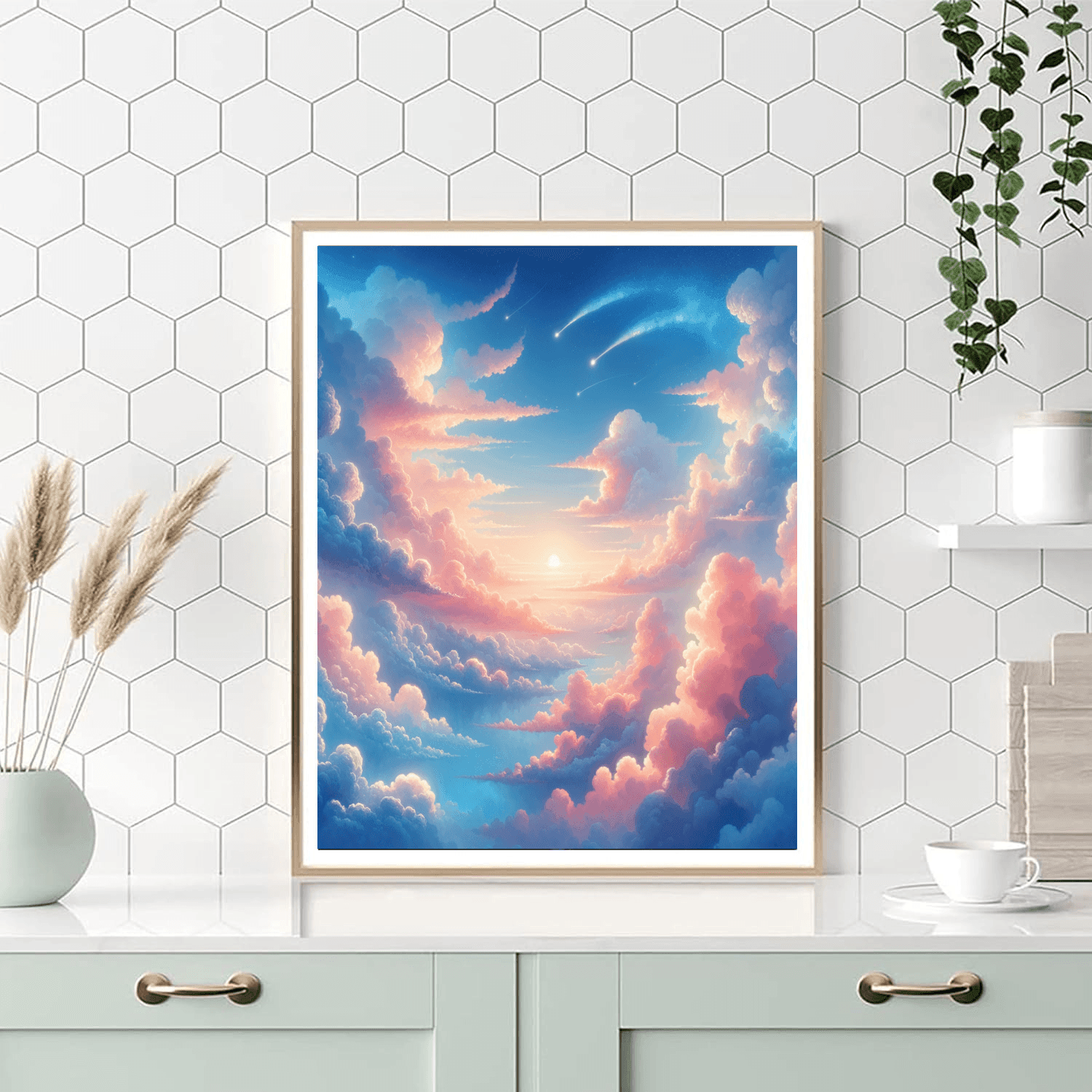 Dreamy Cloud Kingdom Paint By Color