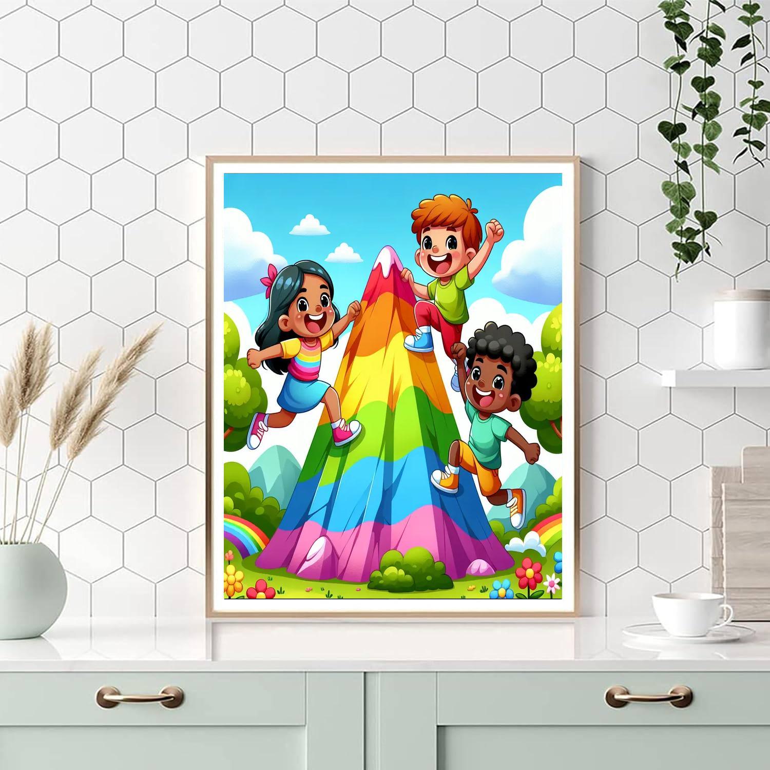 Happy Hiking Adventure Number Painting