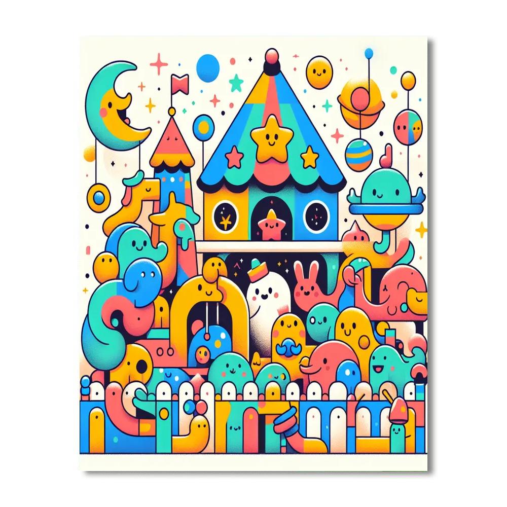 Fairyland Funhouse Paint By Color