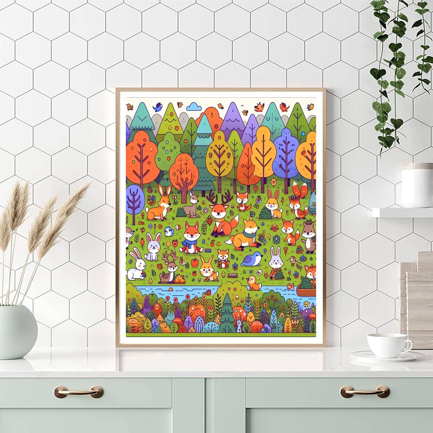 Wondrous Forest Festival Numbered Painting Kits