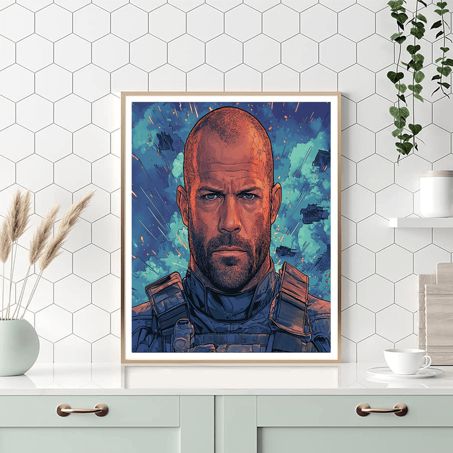 Jason Statham: The Relentless Action Hero Painting By Numbers Kit