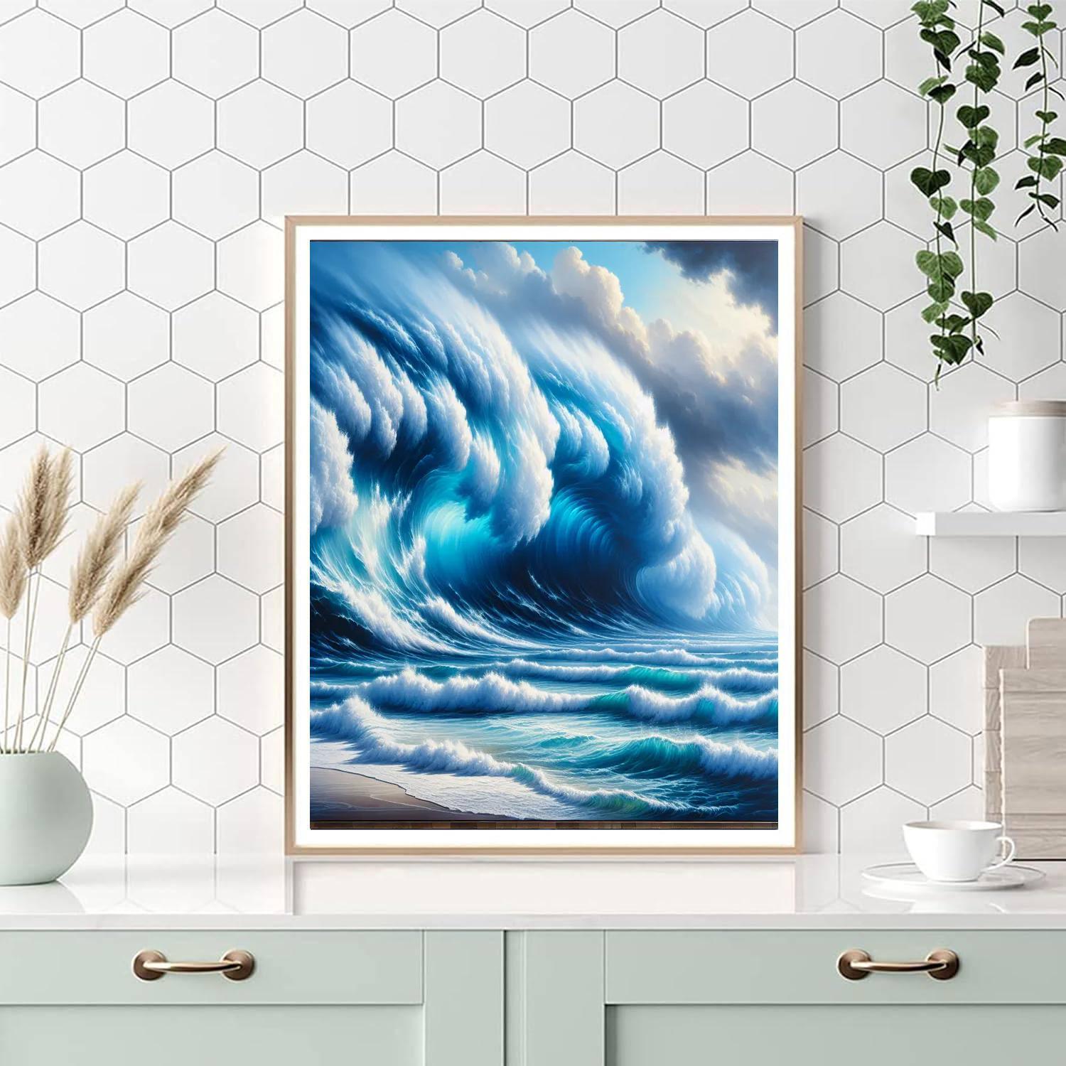 Enchanting Ocean Wave Paint By Number