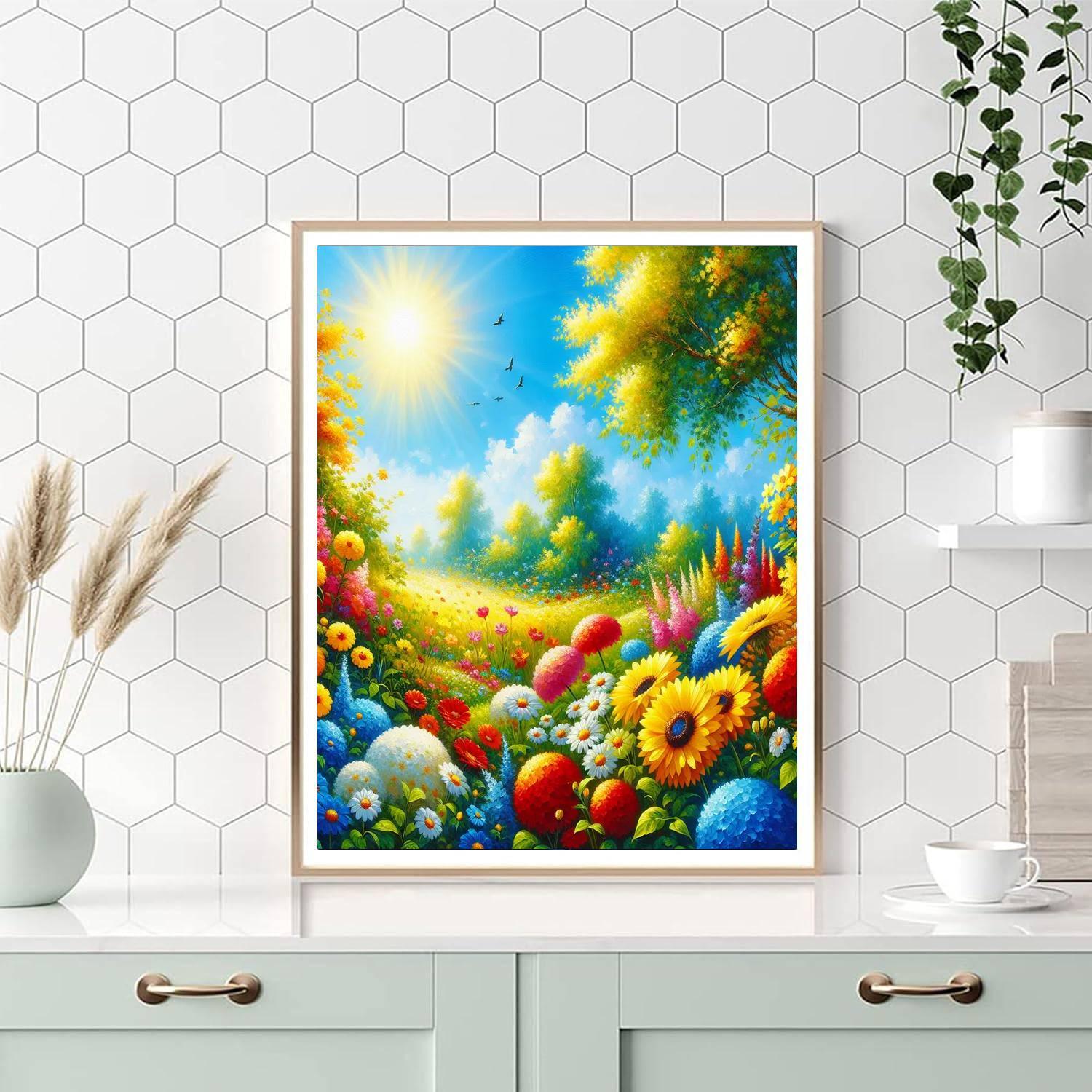 Vibrant Summer Fields Paint By Numbers Kits