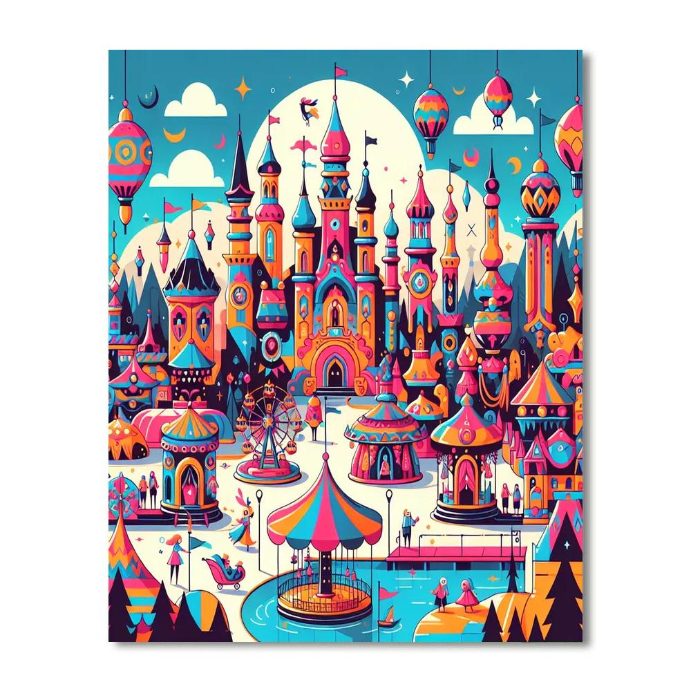 Fairy Tale Adventure Park Paint By Number