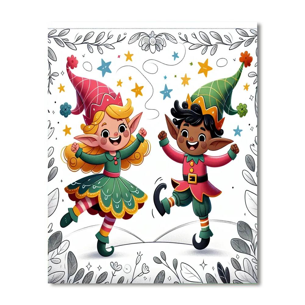 Energetic Elves Painting Number Kit