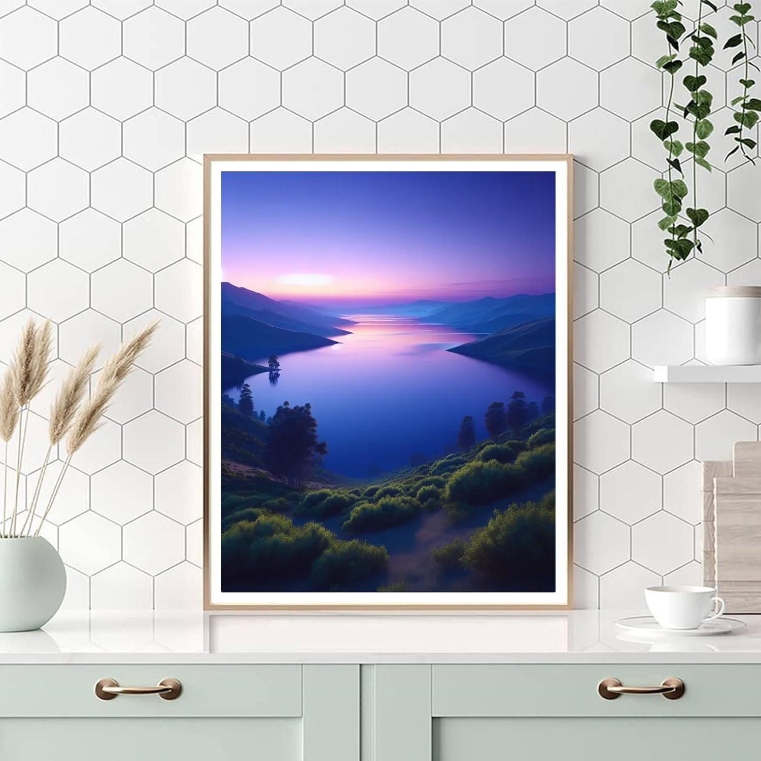 Serene Waterscape Retreat Numbered Painting Kits
