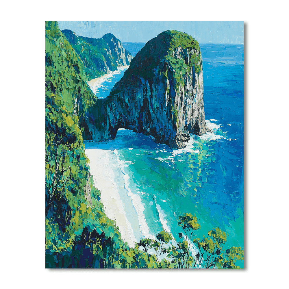 Kelingking Beach - Nusa Penida Paint By Numbers Kits