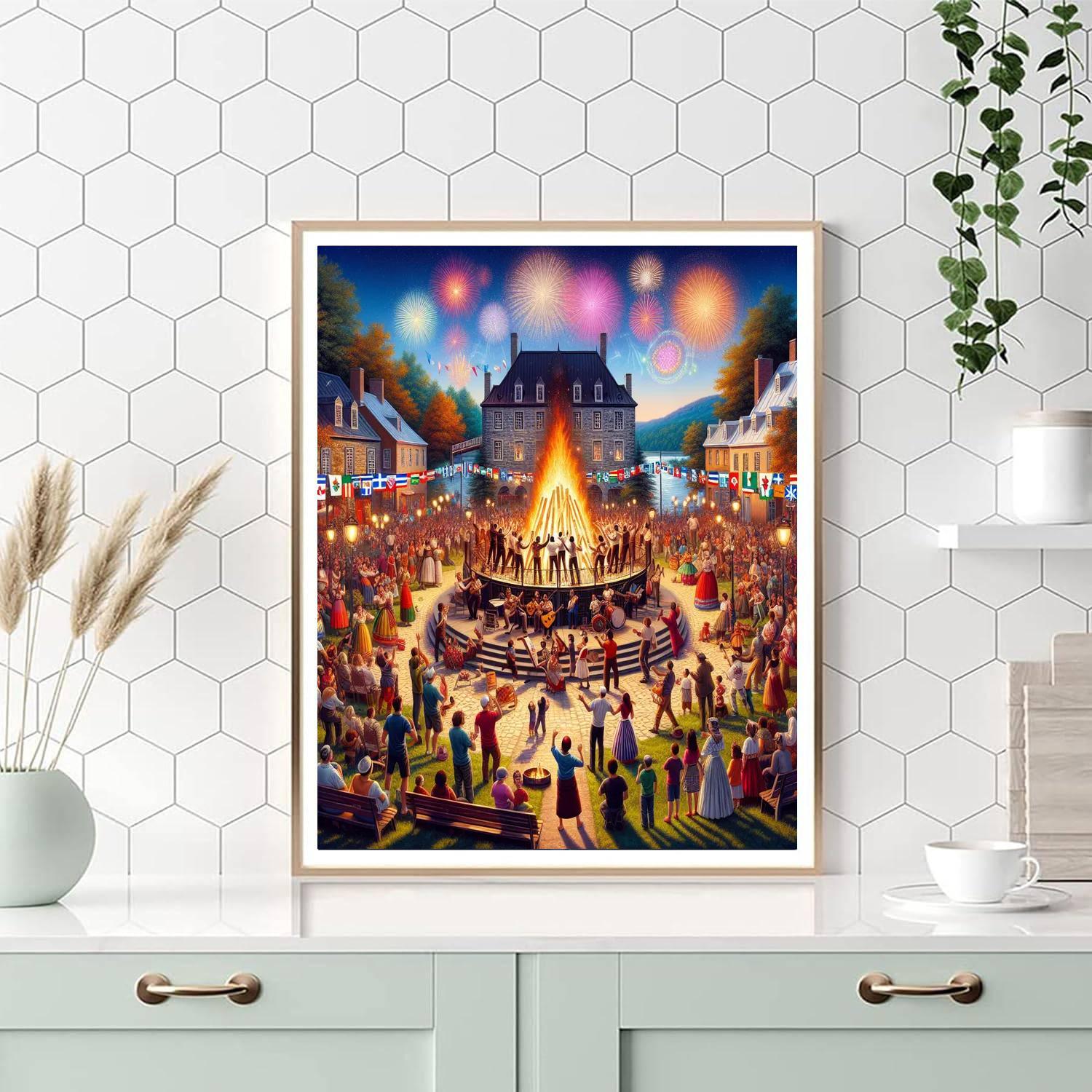 Fête De La Saint-jean - Quebec, Canada Paint By Number