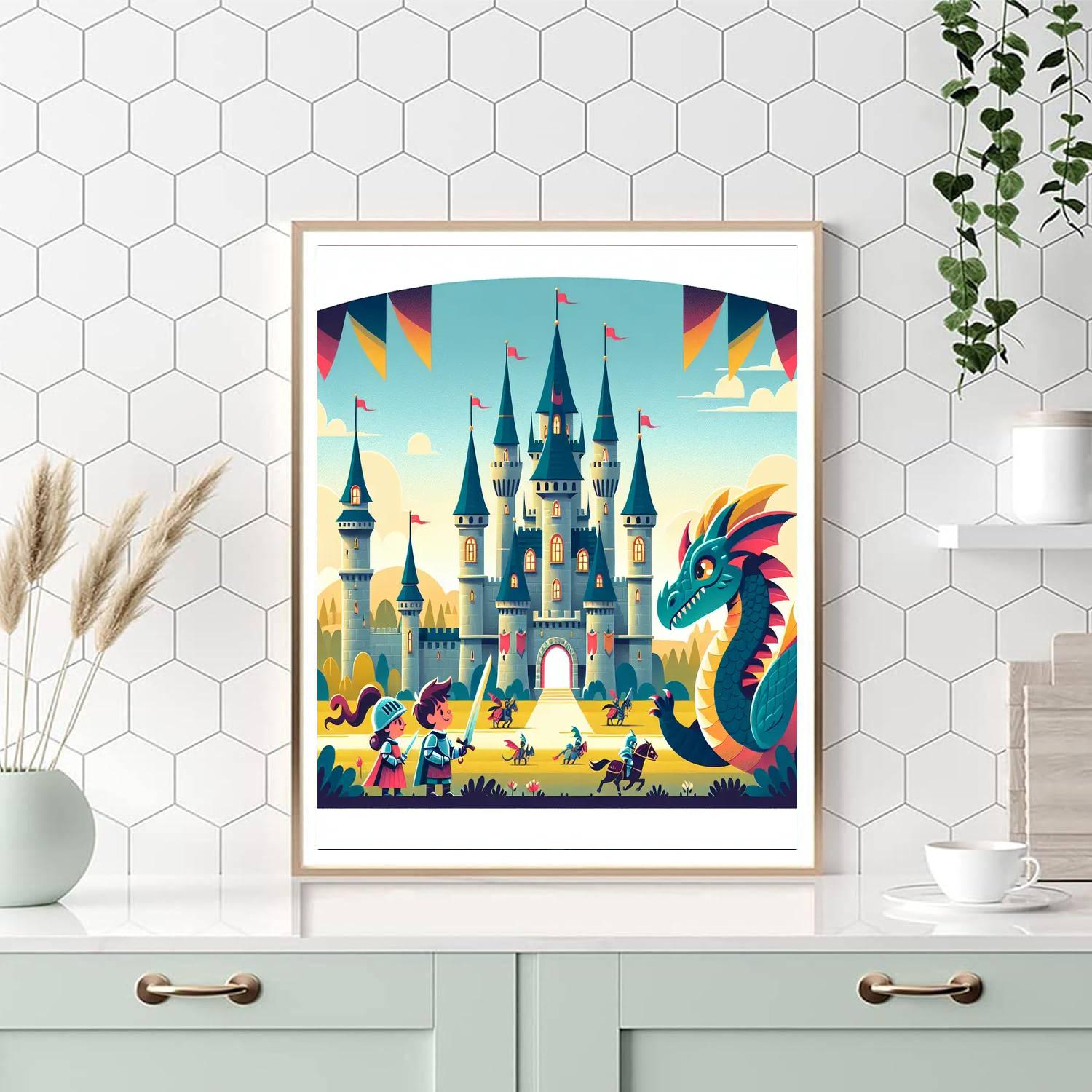 Dragon Castle Conquest Number Painting