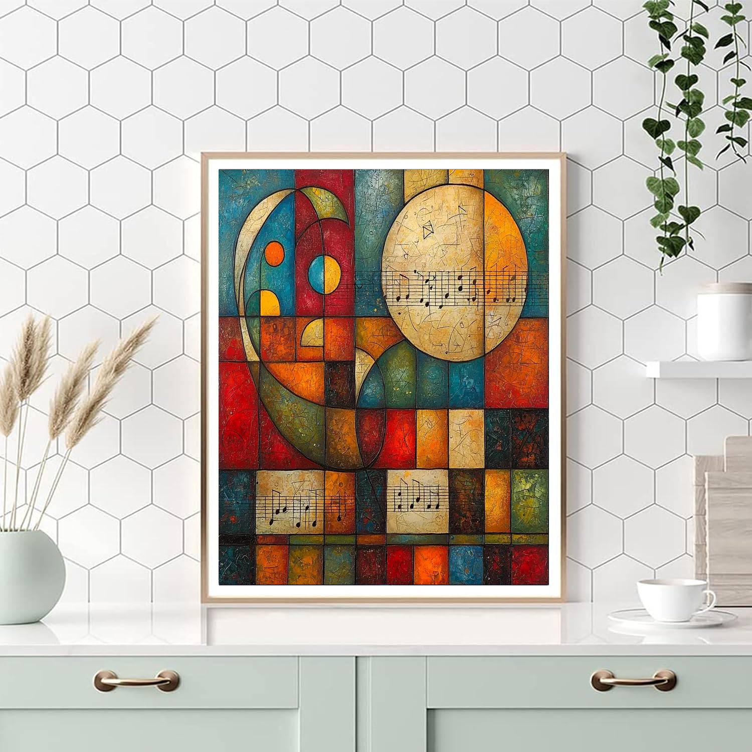 Paul Klee Inspired Melody In Color  Numbered Painting Kits