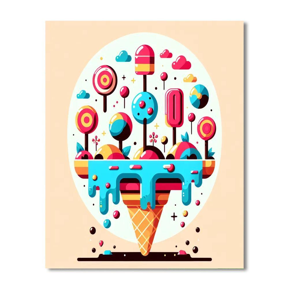 Ice Cream Island Escapade Paint By Color